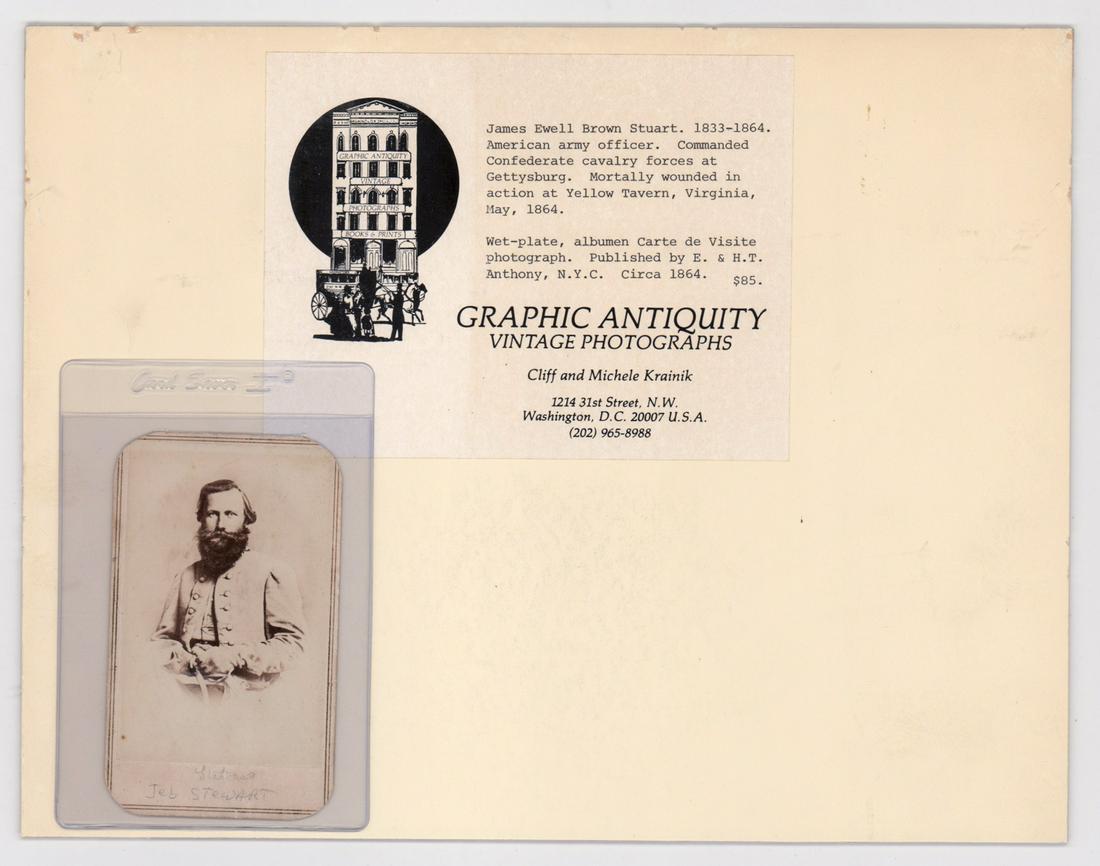 James Ewell Brown "Jeb" Stewart CDV (1 of 4)