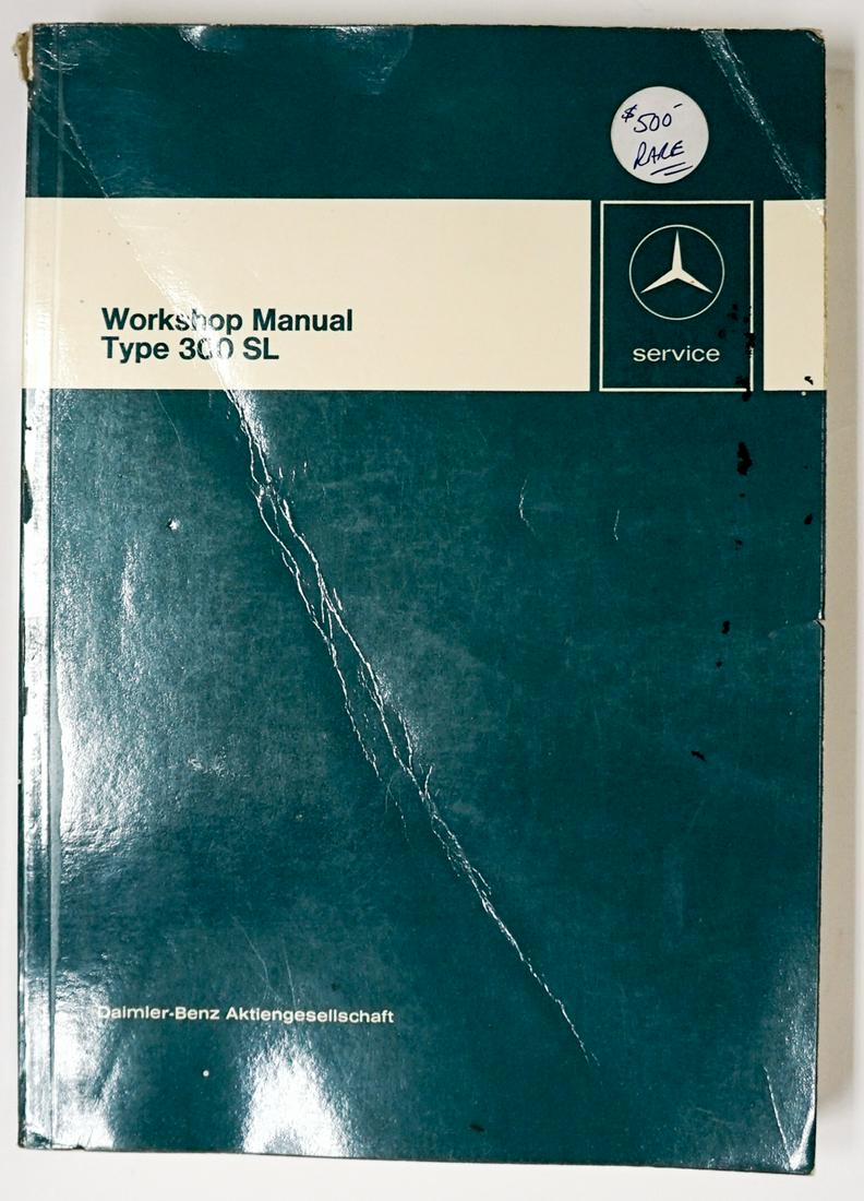 RARE Mercedes-Benz 300 SL Workshop Manual (1 of 7)