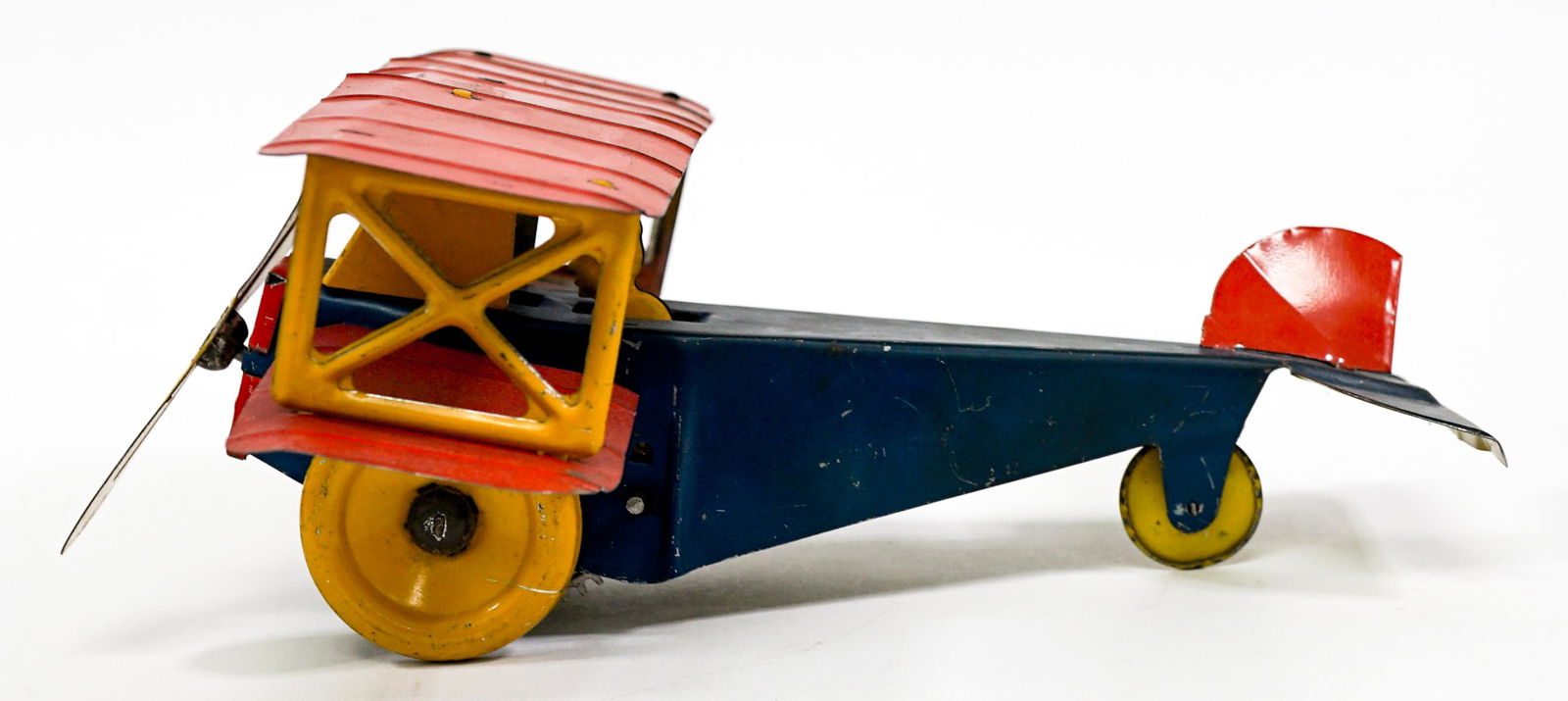 Vintage Tin Wind-Up Toy Plane (1 of 8)