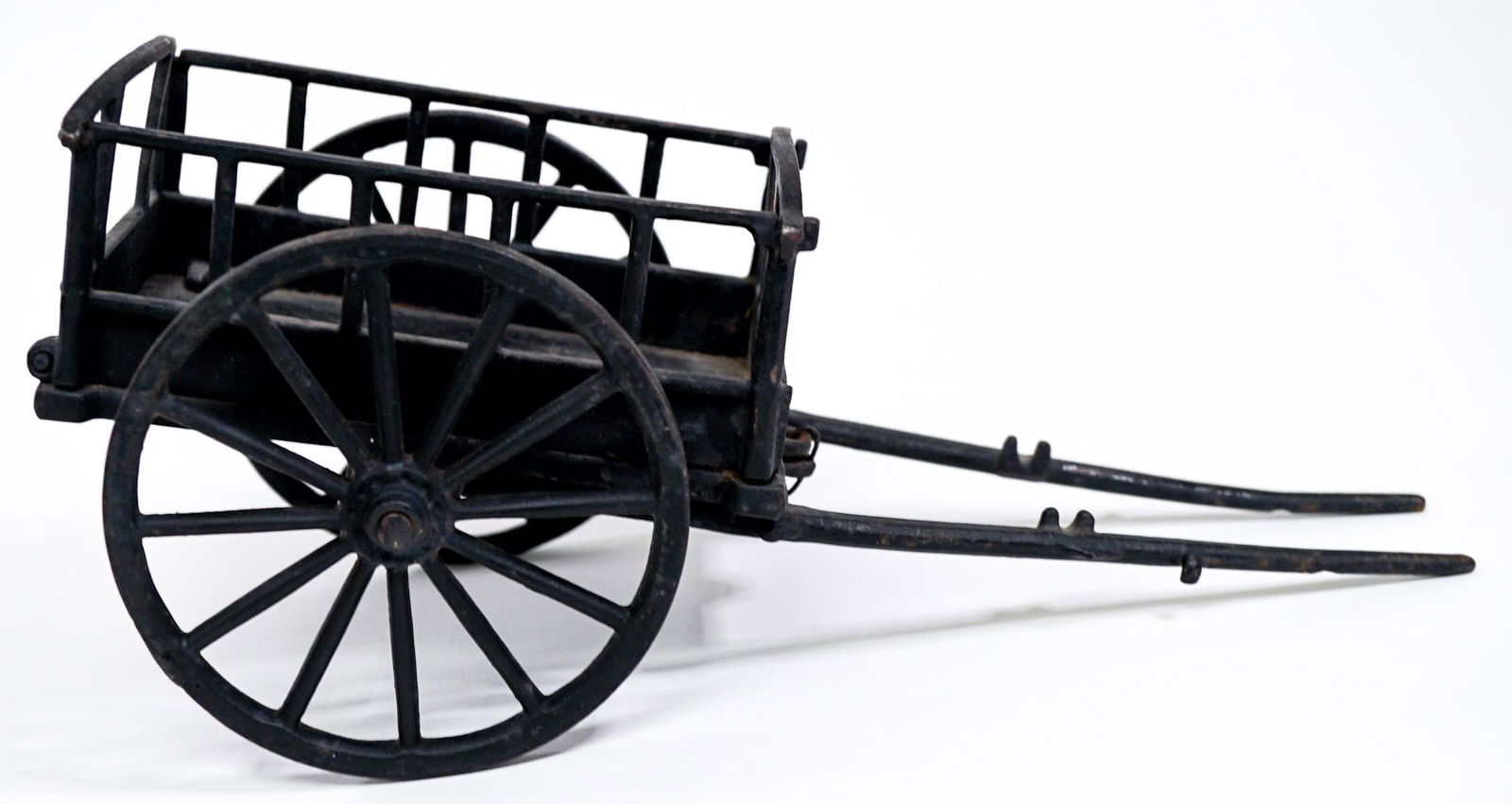 Antique Cast Iron 2-Wheel Cart (1 of 8)