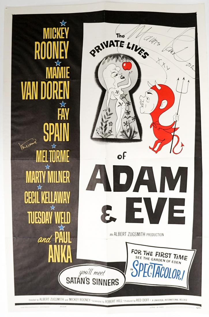 Private Lives of Adam & Eve Signed Poster (1 of 4)