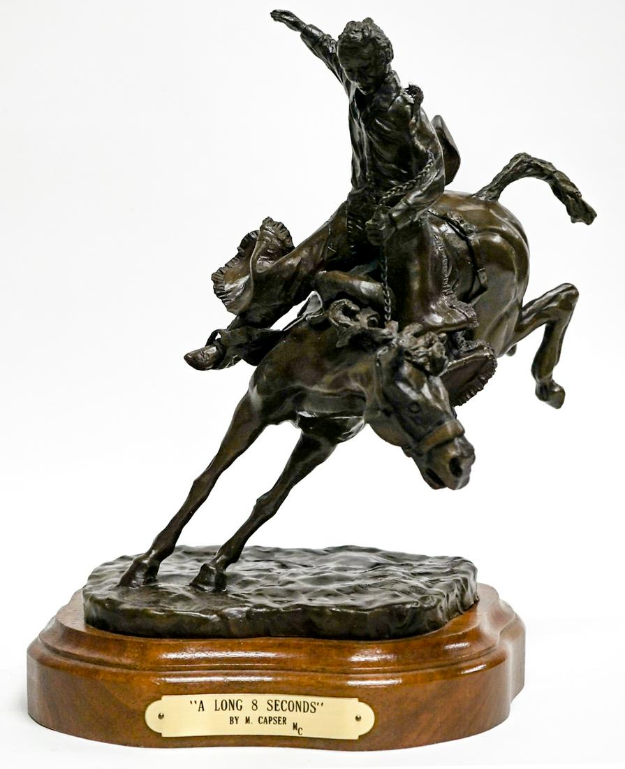Bronze 'A Long 8 Seconds' by M. Casper [Western] (1 of 7)