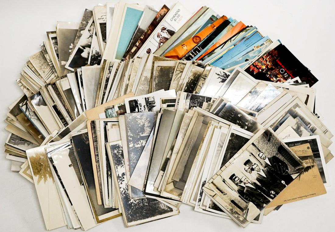 Shoebox Antique Postcards, Most RPPC's (640+) (1 of 5)