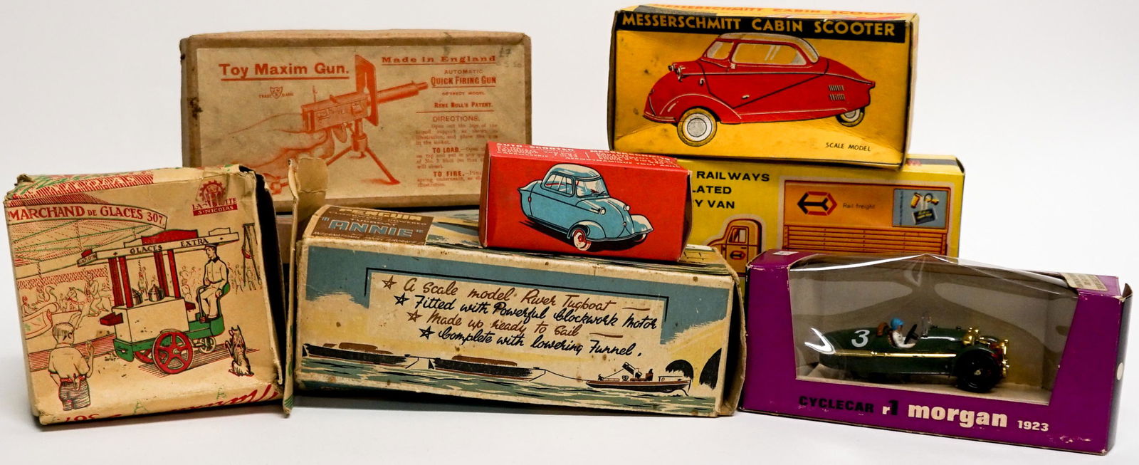 (7) Toy Boxes, One Toy MIB (1 of 5)