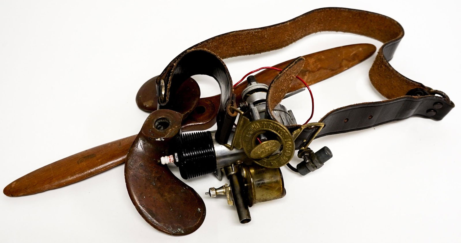 Model Airplane Engine, Propellers, Scout Belt (1 of 10)