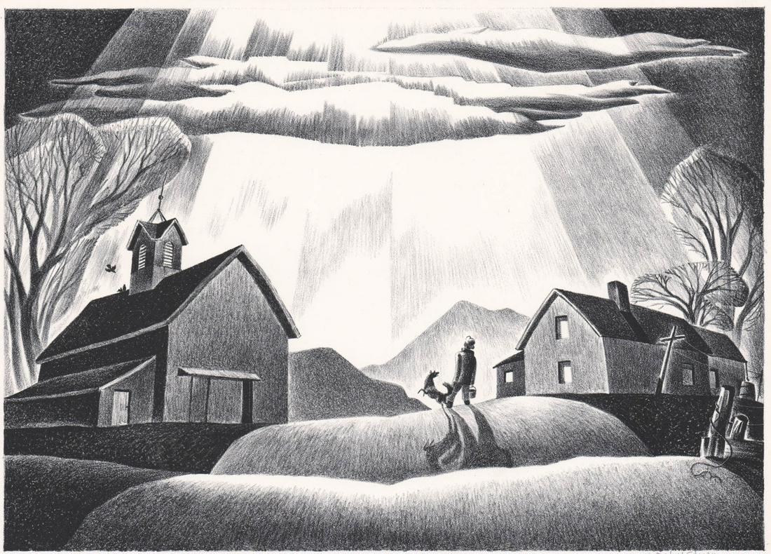 Dale Nichols Original Signed Lithograph "Partners" (1 of 4)