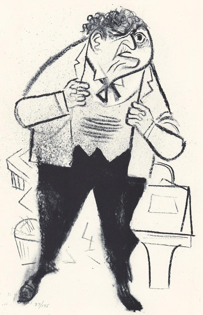 William Gropper Lithograph [Politician] (1 of 4)