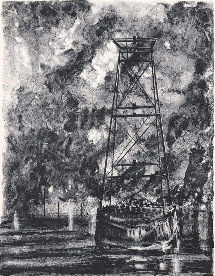 Richard Aberle Florsheim Lithograph [Buoy] (1 of 5)