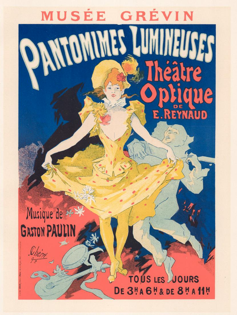 Pantomimes Lumineuses Original 1896 Lithograph (1 of 5)