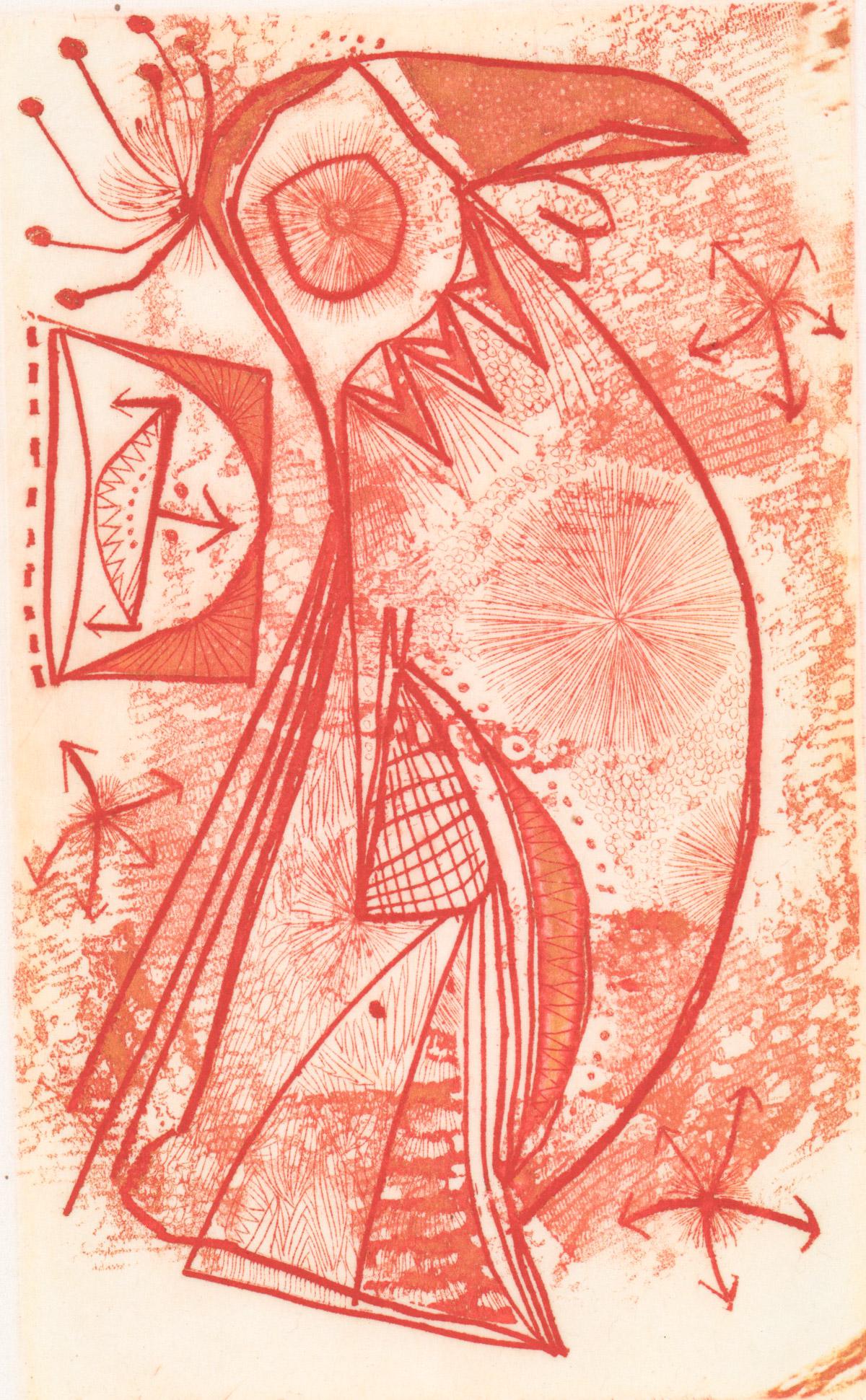 Kenji Ushiku Signed Etching (1 of 4)