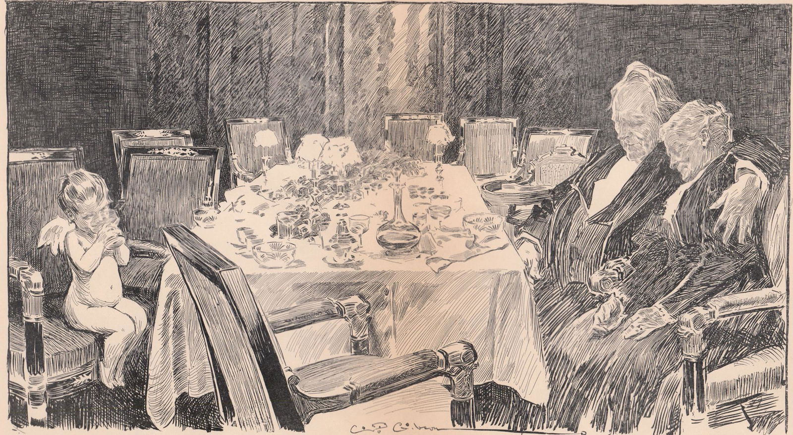 Charles Dana Gibson Signed Lithograph (1 of 4)