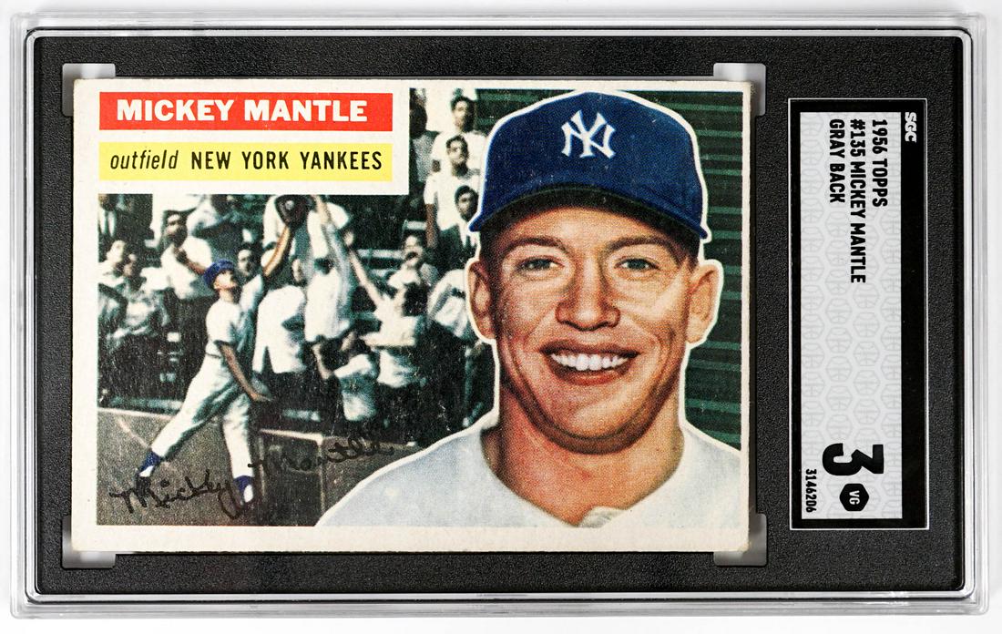 1956 Topps Mickey Mantle #135 SGC 3 (1 of 2)