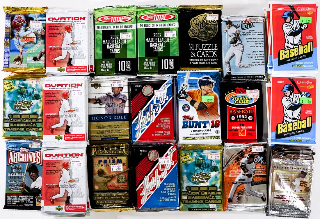 Group of Unopened Baseball Packs (1 of 2)