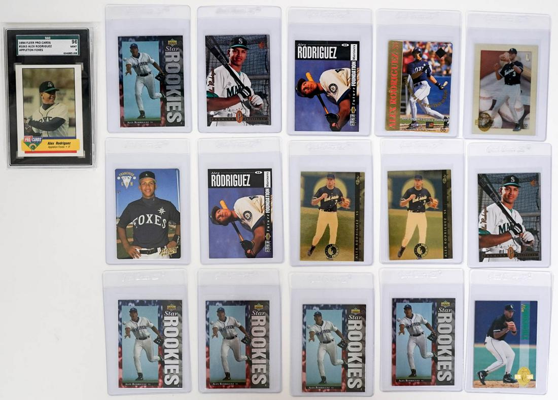 Alex Rodriguez Baseball Cards with Rookie Cards (1 of 2)