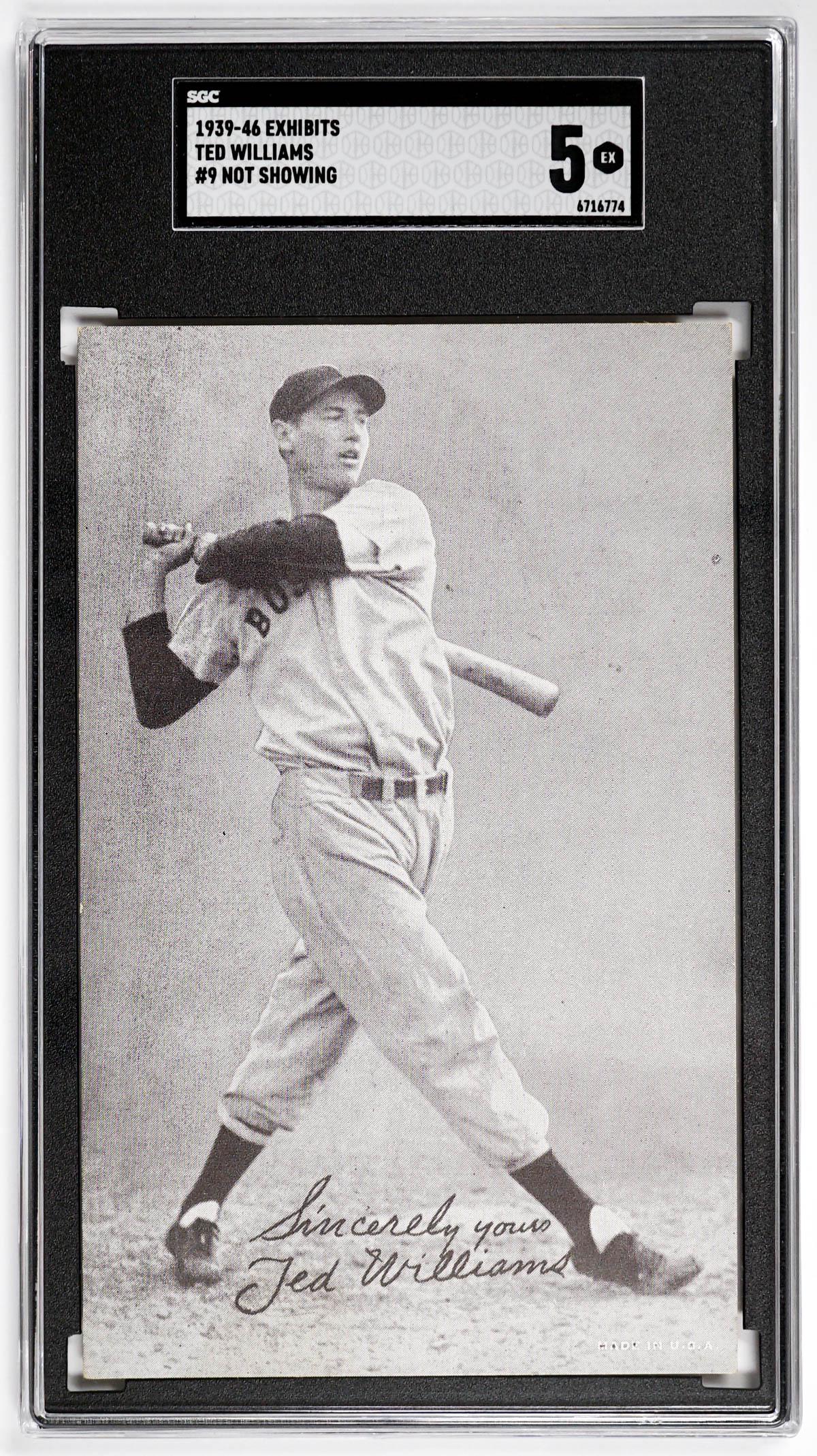 Ted Williams 1939-46 Exhibits #9 SGC 5 (1 of 2)