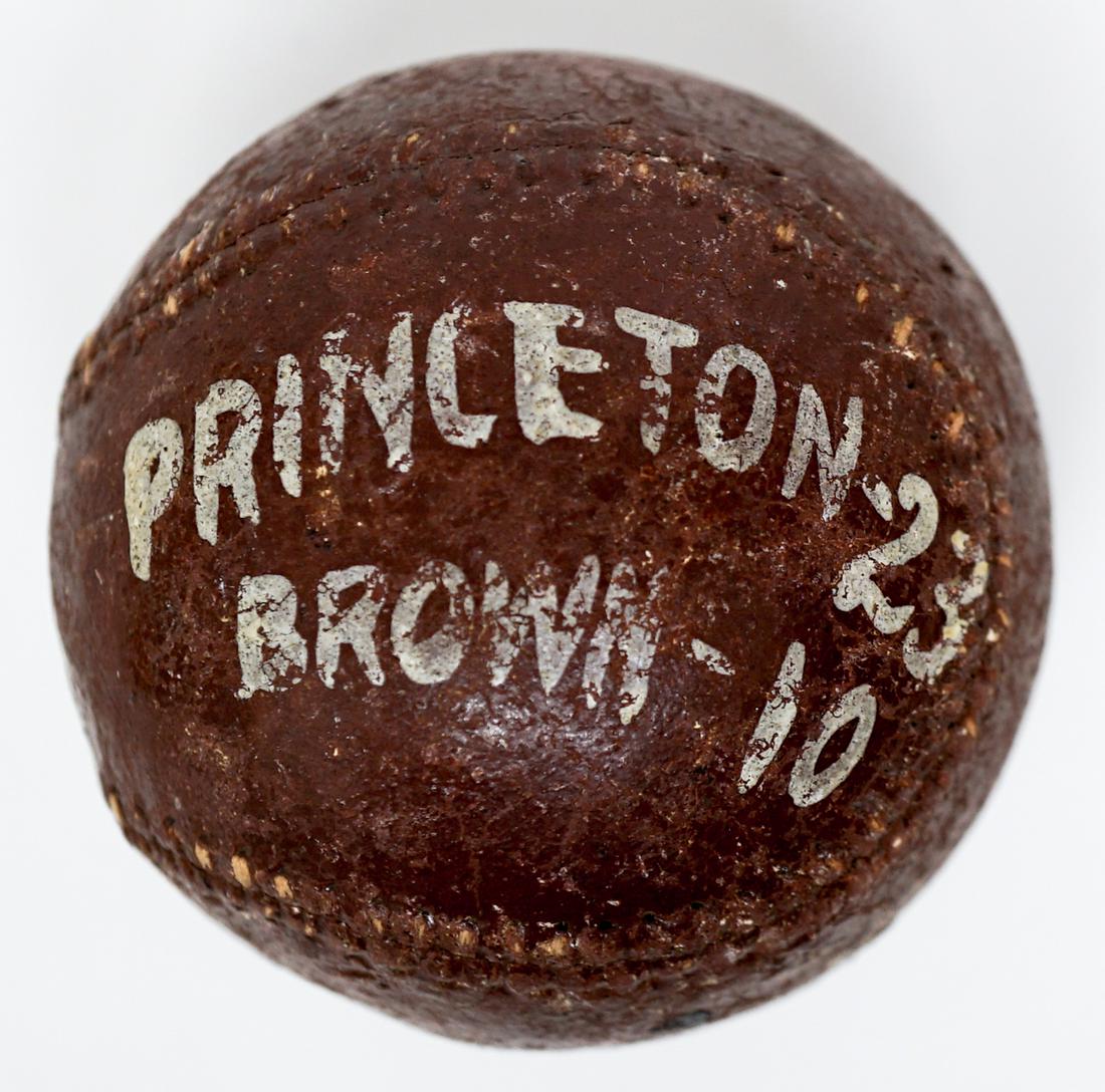 Princeton 23, Brown 10 Antique Trophy Baseball (1 of 5)