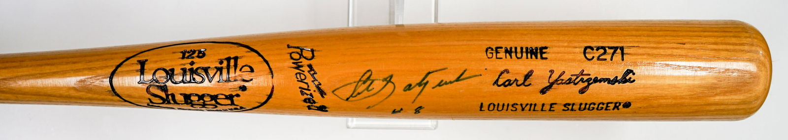 Carl Yastrzemski Signed Baseball Bat (1 of 7)