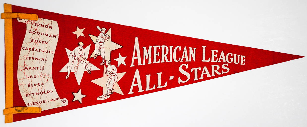 1953 American League All Star Full Sized Pennant