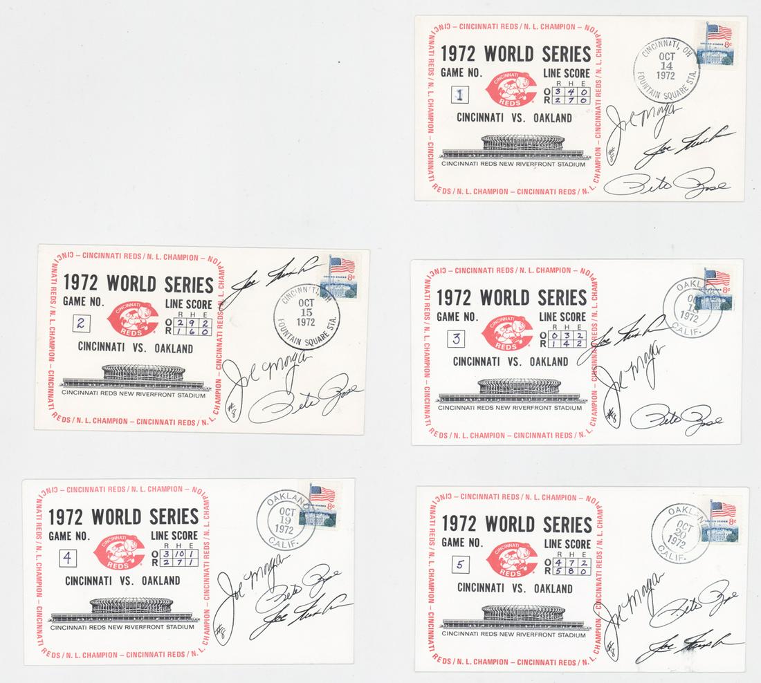 Cincinnati Reds 1972 World Series Signed Covers (1 of 5)