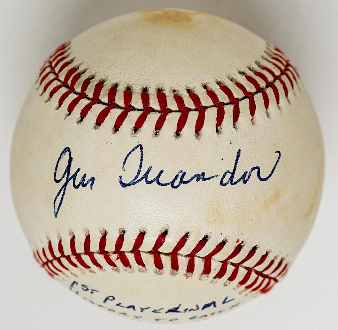 Gus Triandos Baseball with Inscription (1 of 3)
