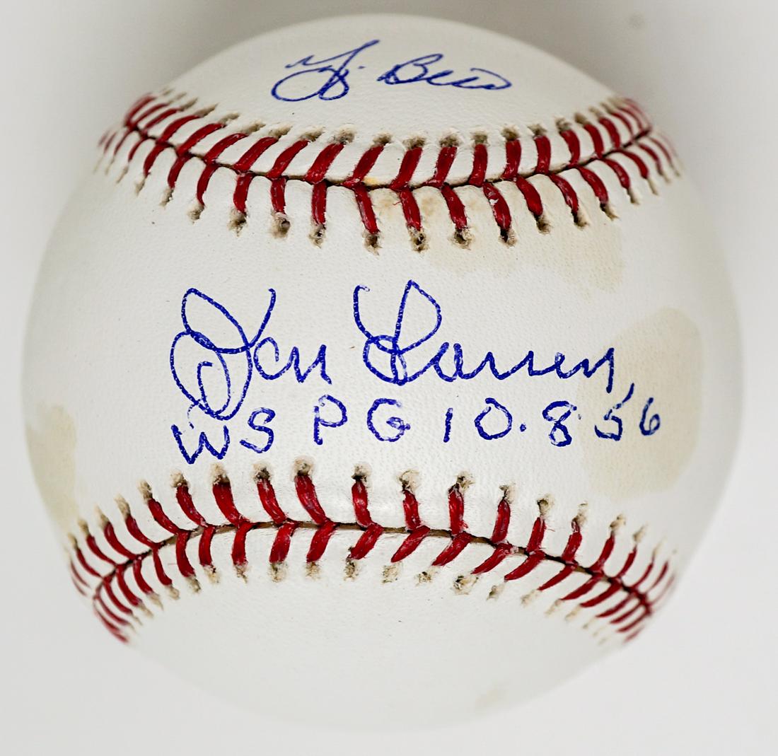Yogi Berra and Don Larsen Signed Baseball (1 of 3)