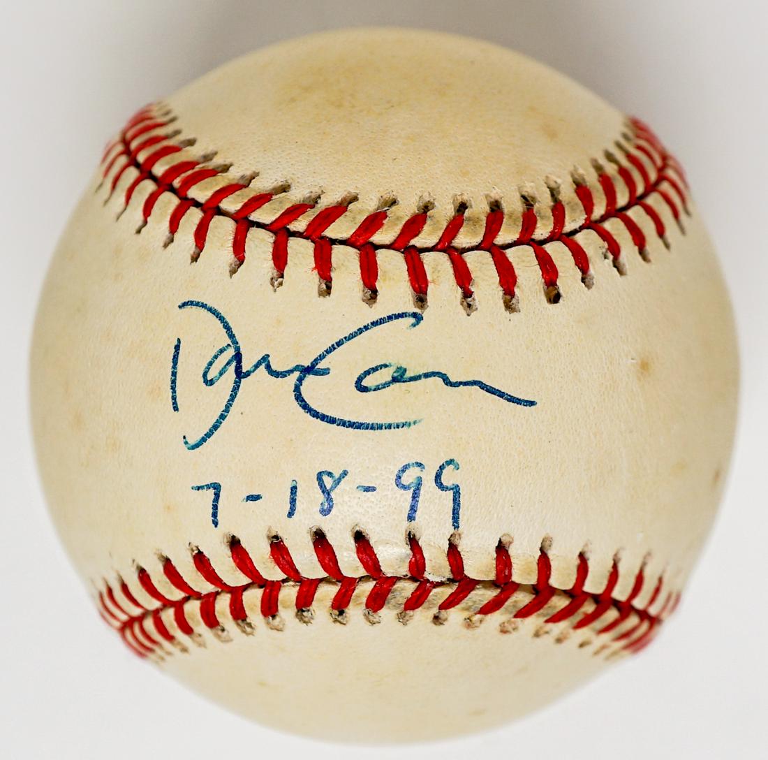 David Cone Single Signed Perfect Game Inscription (1 of 2)