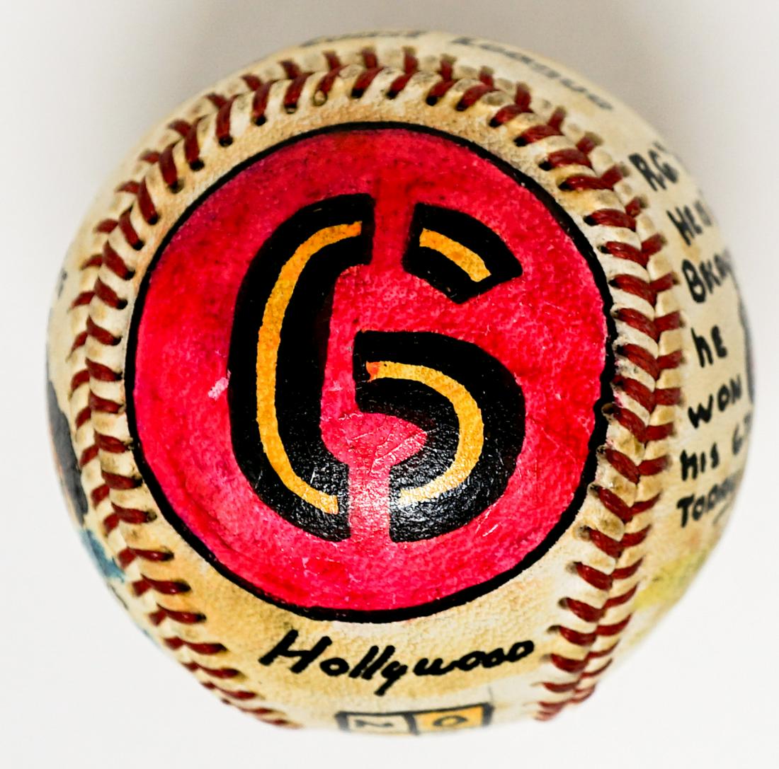 PCL Pacific Coast League Hand Painted Baseball (1 of 6)