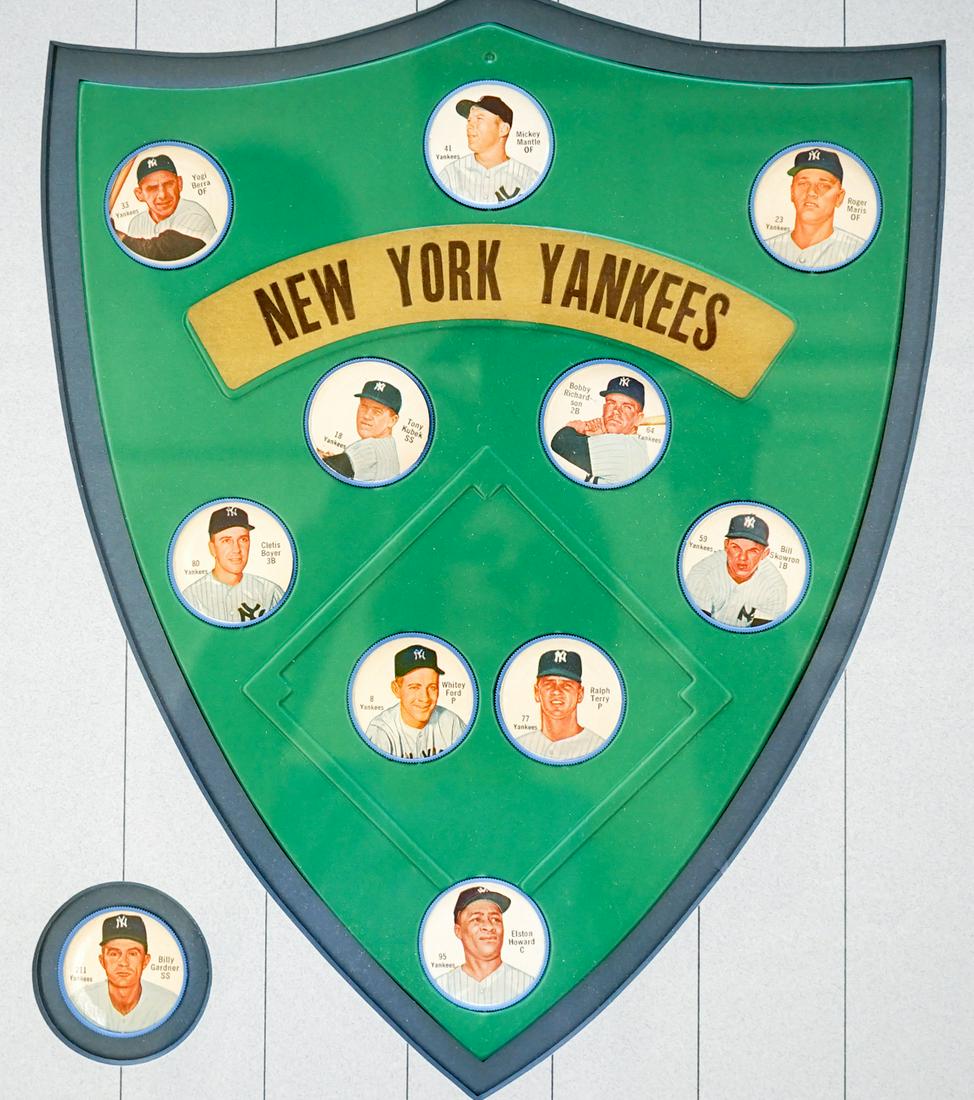 1962 Salada New York Yankees Framed Coins (1 of 5)