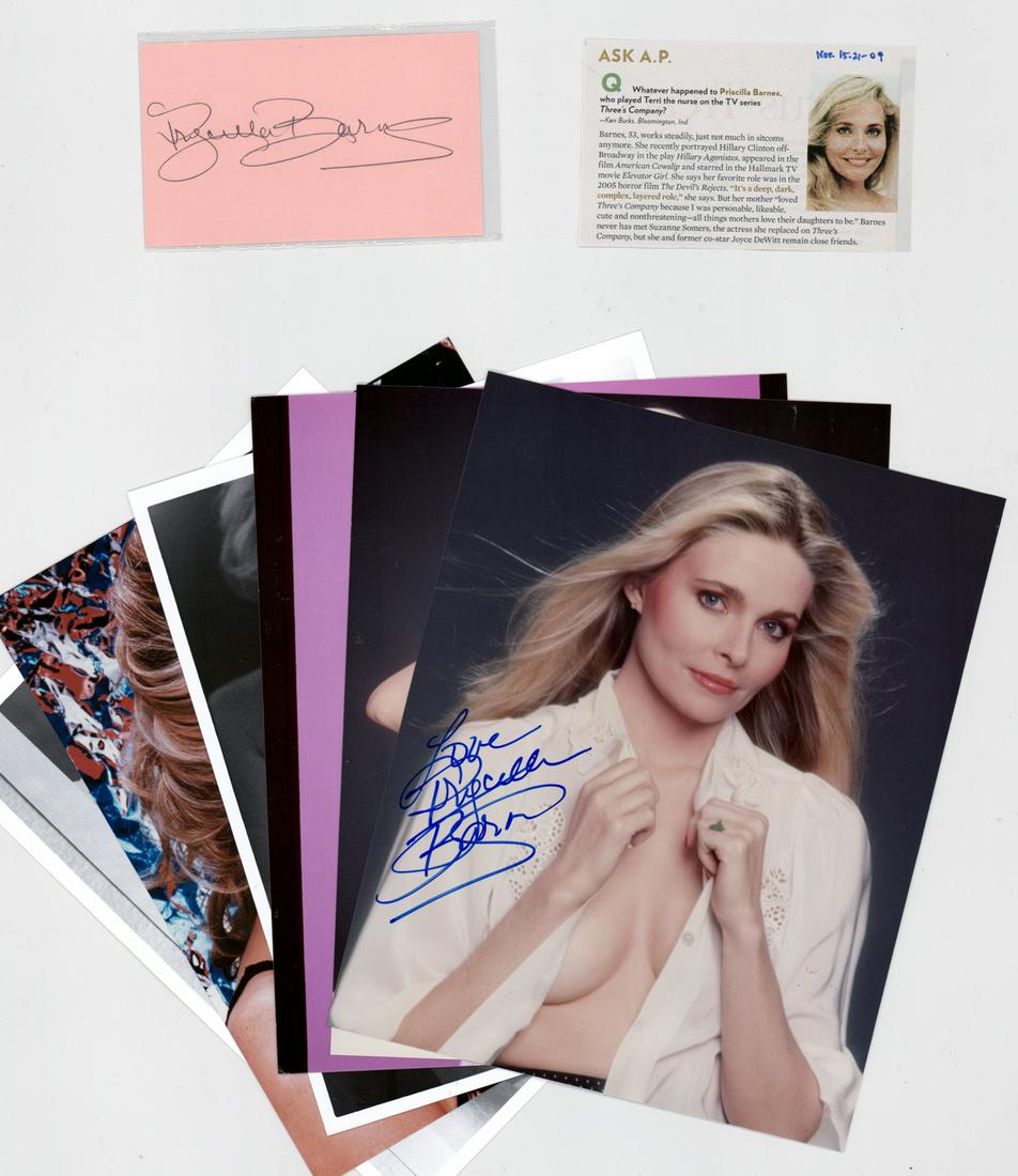 Priscilla Barnes (7) Signed Items [Three's Co.] (1 of 15)
