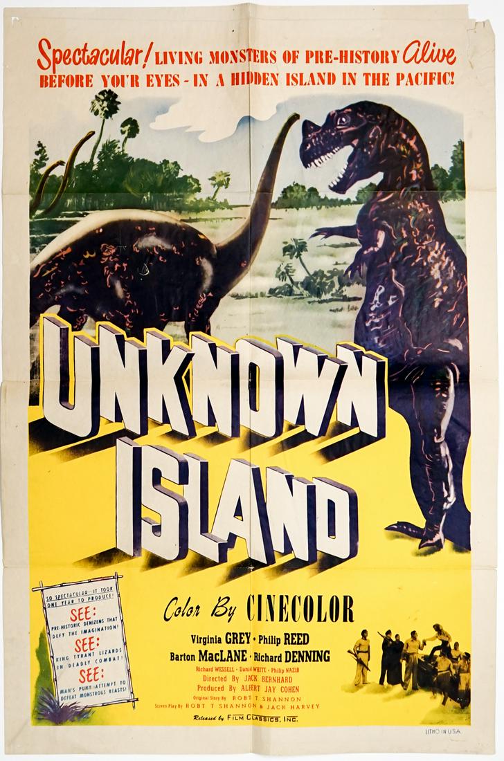 Unknown Island 1948 Film Classics Movie Poster (1 of 2)