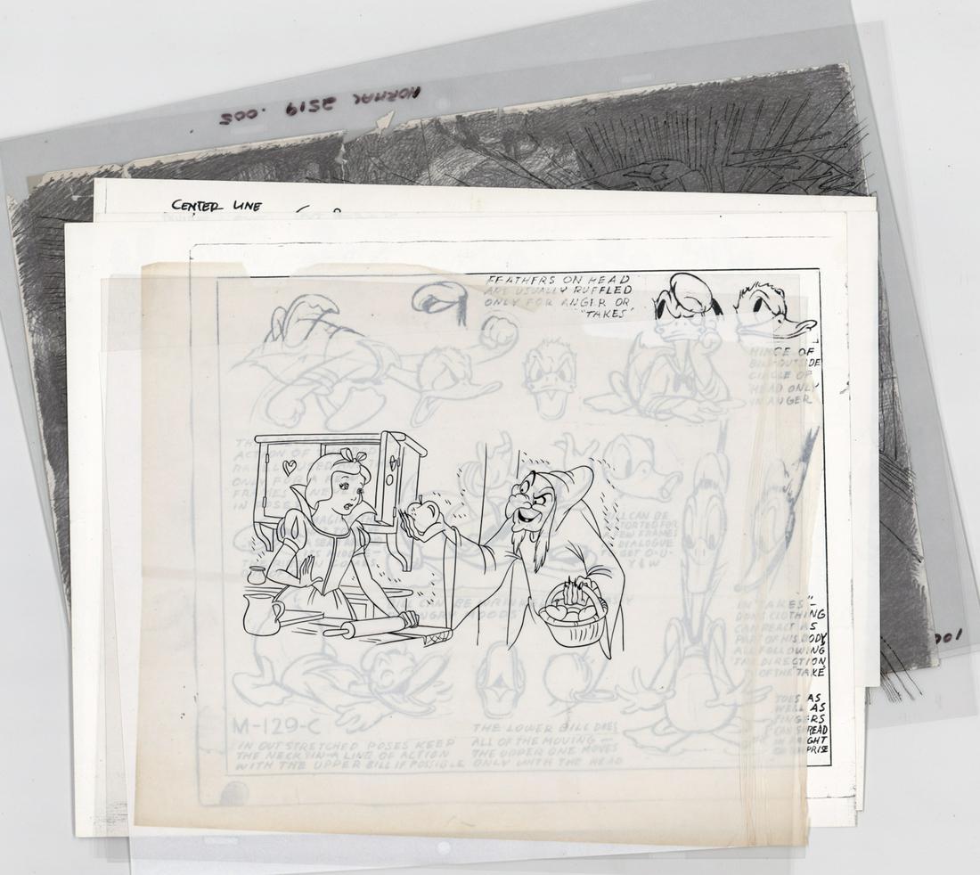 Disney Production Cel; Overlays; Character Sheet (1 of 5)