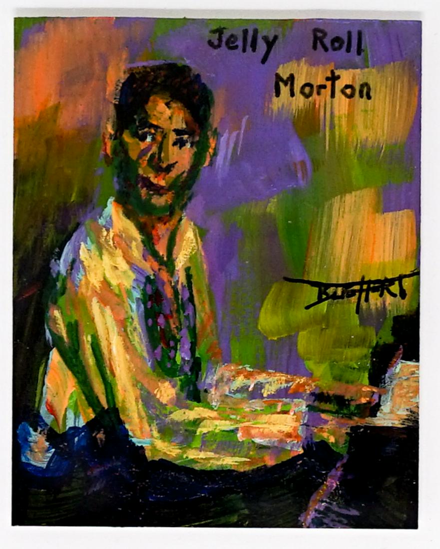 Robert Blehert Painting Jelly Roll Morton [Jazz] (1 of 4)