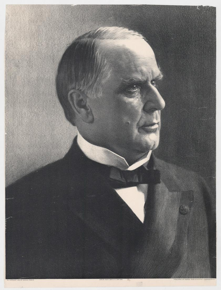 1900 William McKinley Authentic Political Poster (1 of 2)