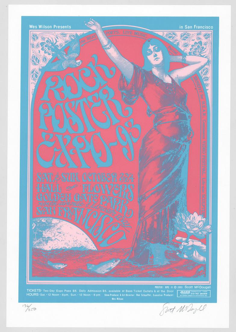 1993 Rock Art Expo Scott McDougall Signed Poster (1 of 2)