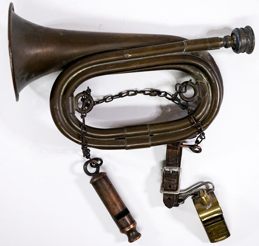 U. S. Army Regulation Brass Bugle (1 of 10)