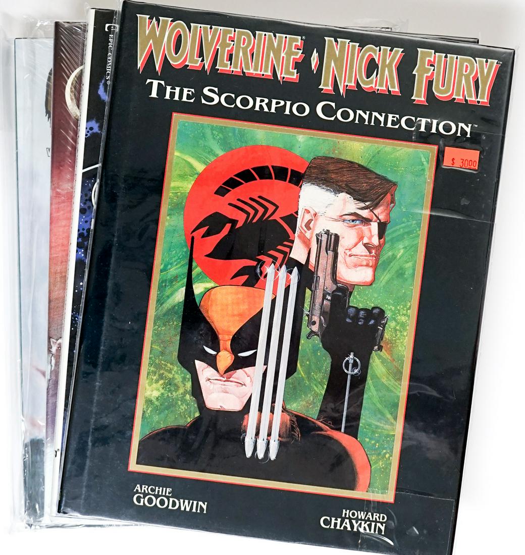 Four Hardcover Oversized Comic Books Unread (1 of 5)