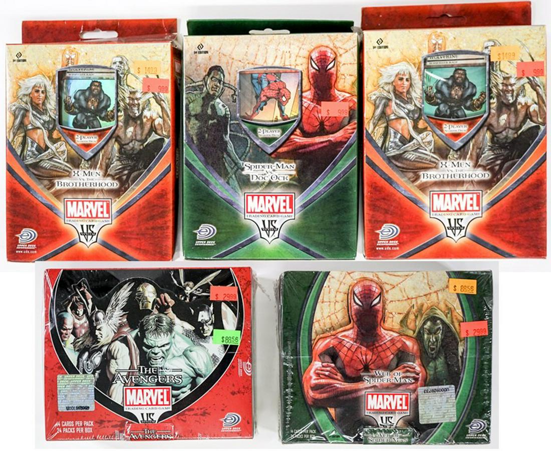 Marvel Trading Card Games with Sealed Boxes Packs (1 of 6)