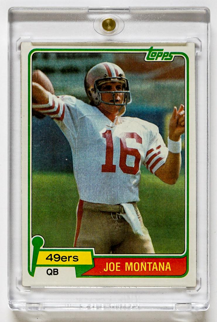 Joe Montana 1981 Topps Rookie Card (1 of 2)