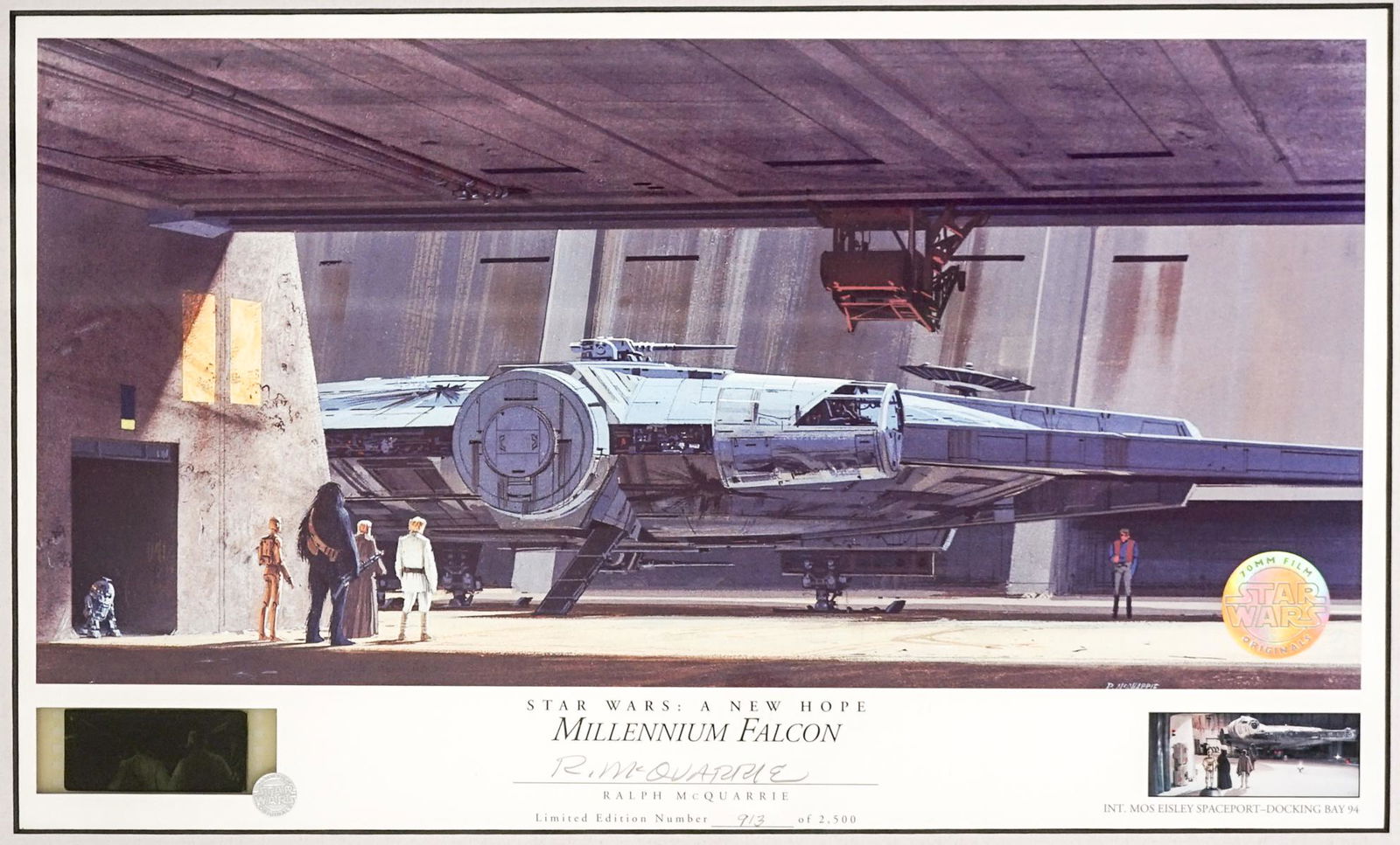 Star Wars Framed 70mm Film Originals Signed (1 of 5)