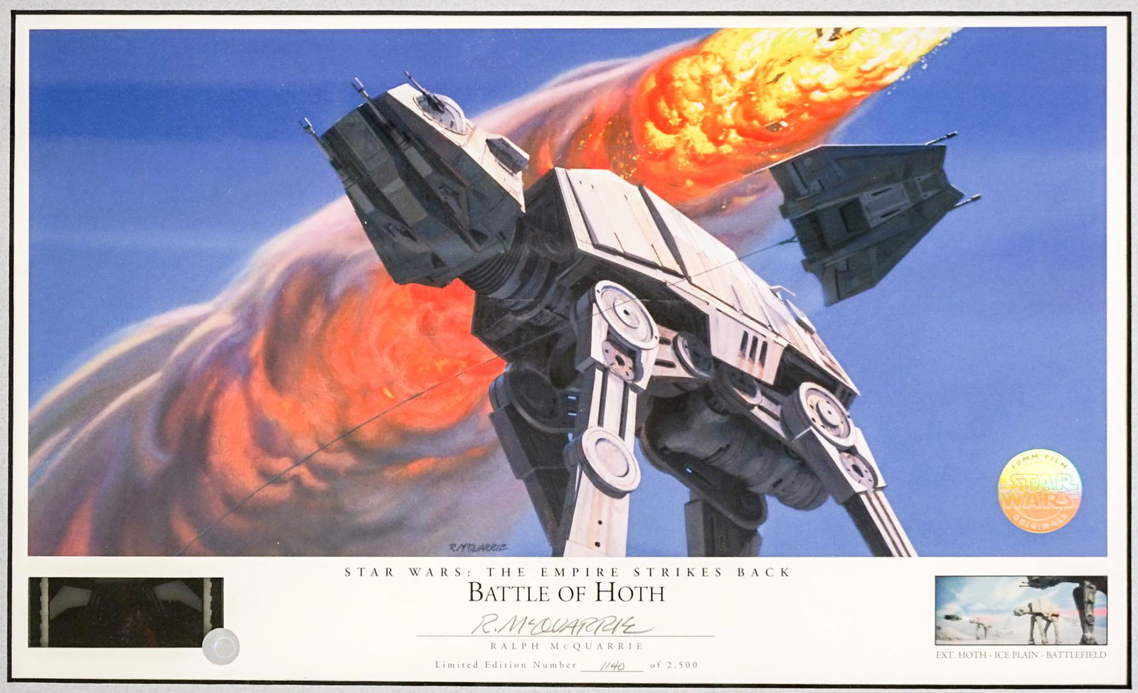 Star Wars Framed 70mm Film Originals Signed (1 of 5)