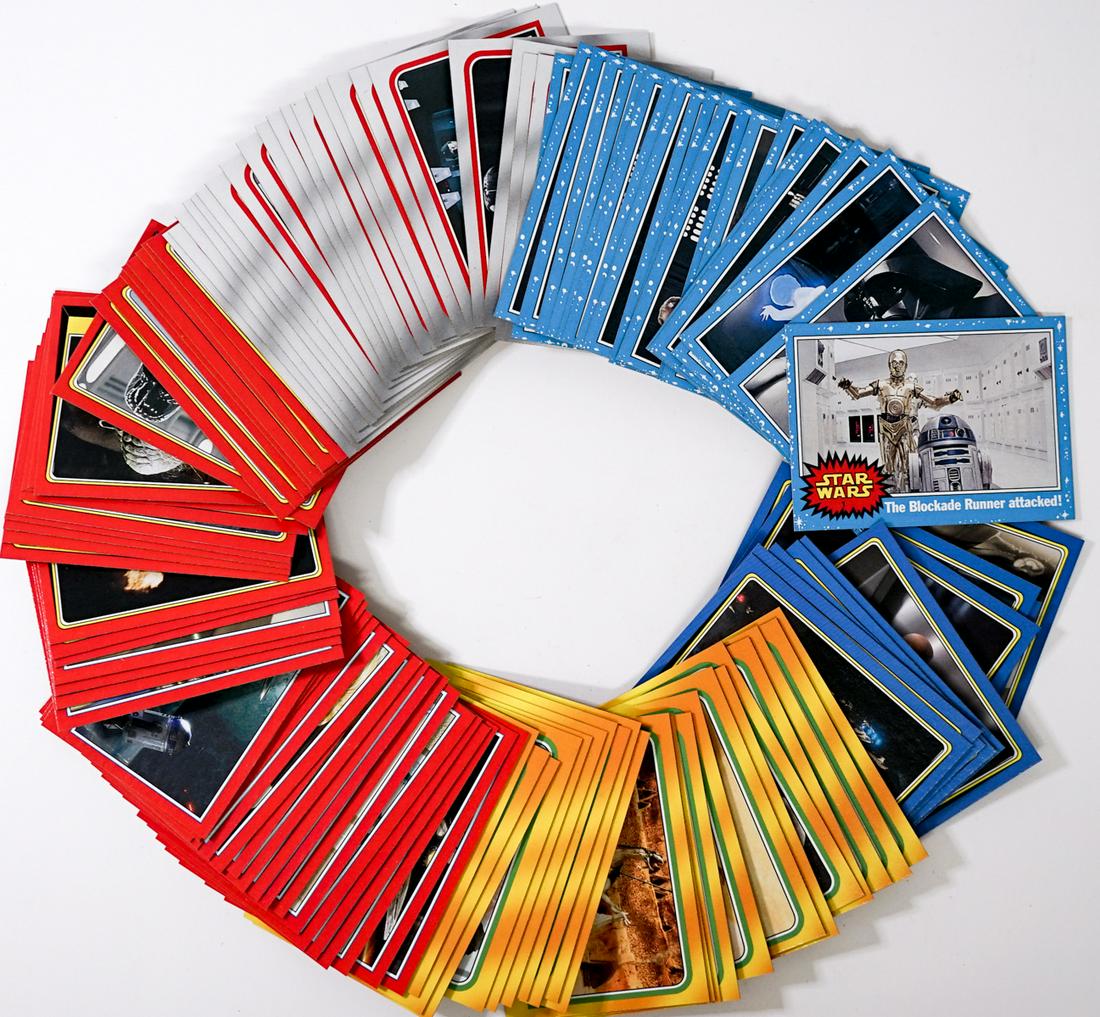 Star Wars Topps Heritage Trading Card Set: Star Wars Topps Heritage card set (120). If lot is absent of a condition report one may be requested via email. Condition report is provided as an opinion only and is no guarantee as grading can be su