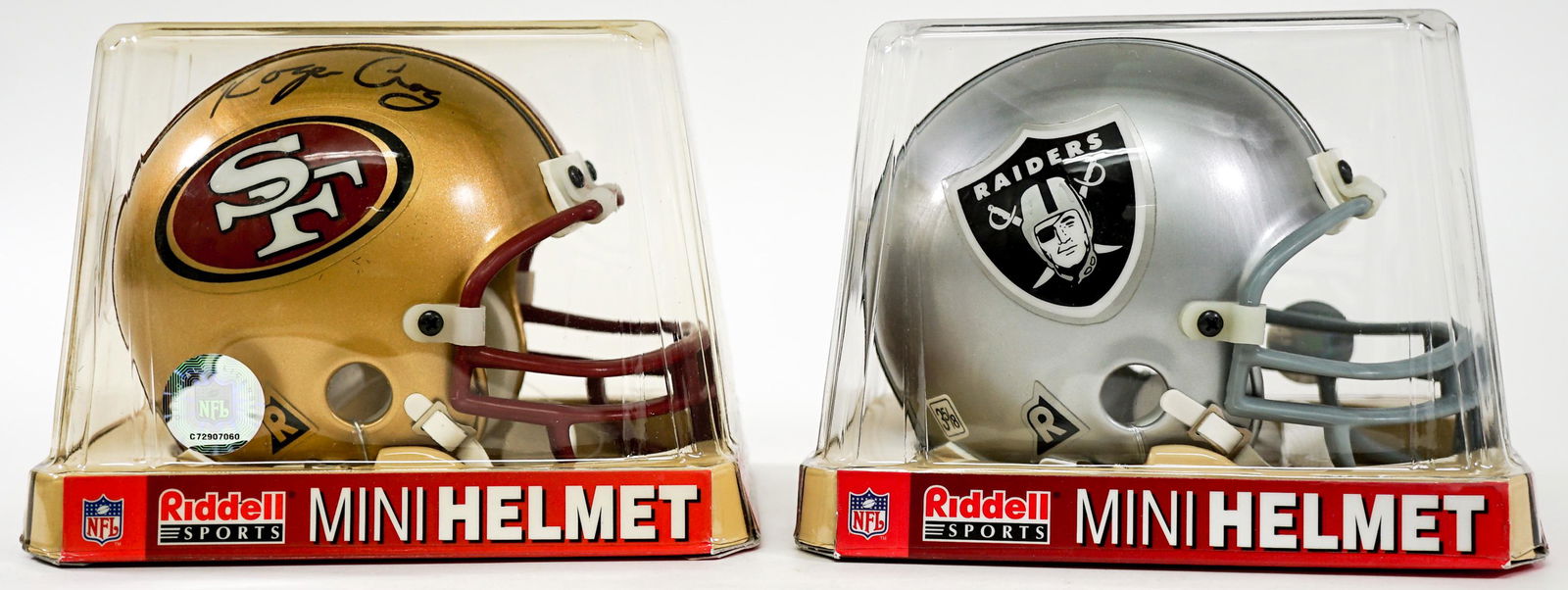 Roger Craig & Lester Hayes Signed Mini-Helmets (1 of 6)