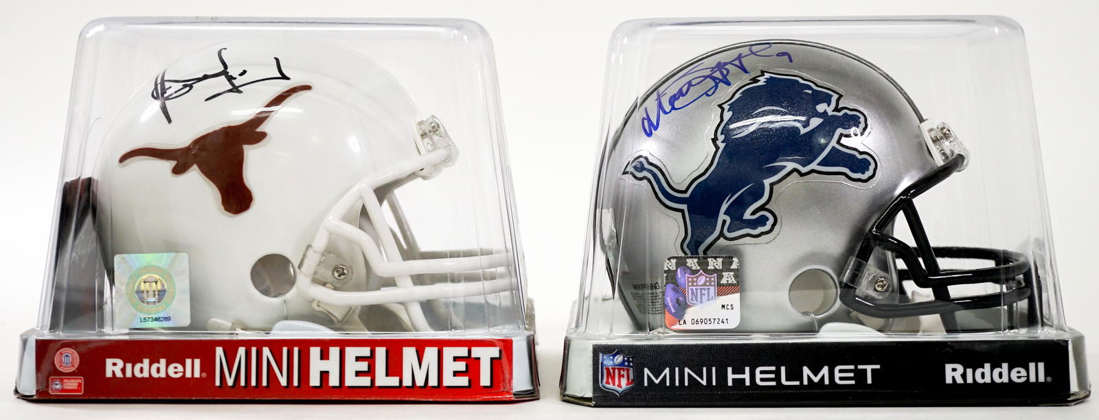 Matthew Stafford & Vince Young Signed Mini-Helmets (1 of 7)