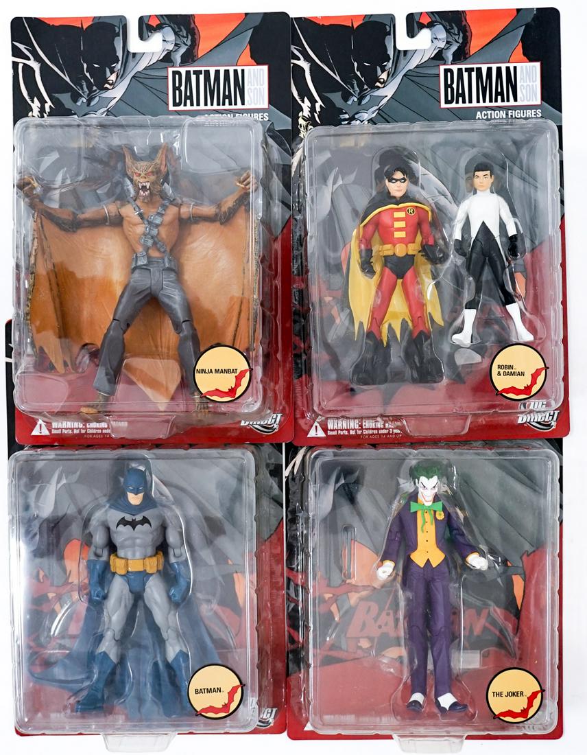 Batman and Son (4) Action Figures MIP (1 of 5)