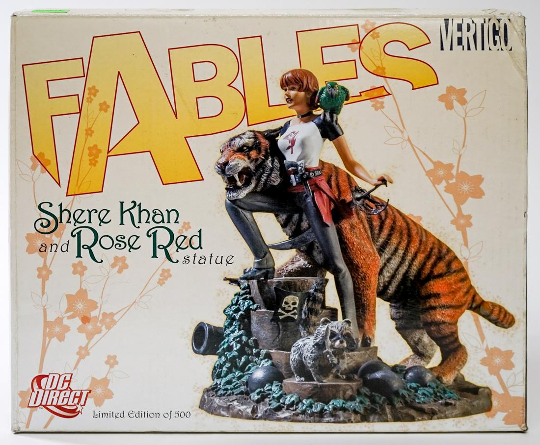 Fables Shere Khan and Rose Red Statue MIP (1 of 6)