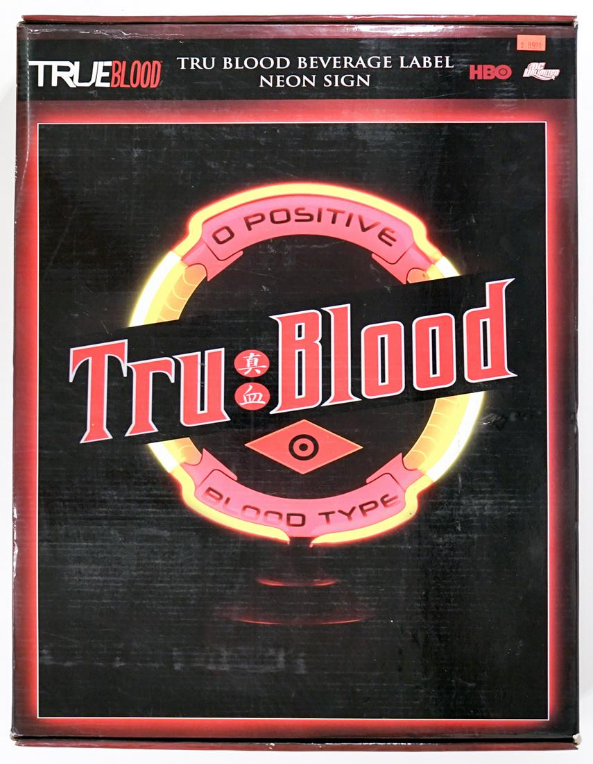 True Blood Beverage Label NEON SIGN MIB (1 of 5)