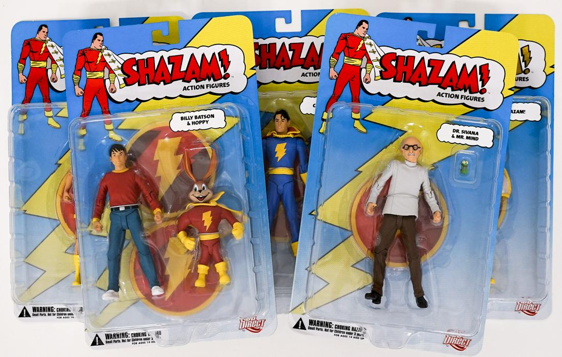 Shazam (5) DC Direct Action Figures MIP (1 of 7)