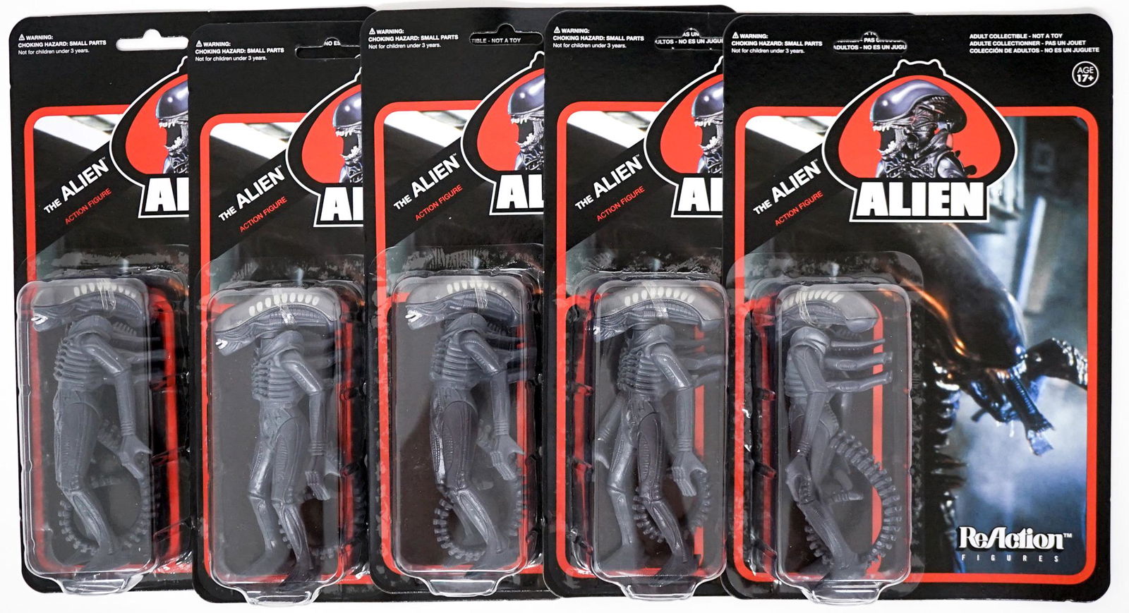 ReAction (5) Alien Mini Action Figures MIP (1 of 5)