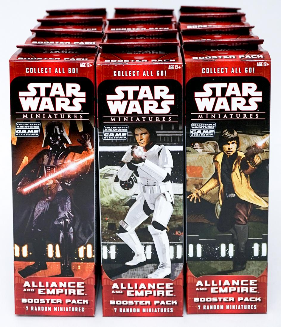 Star Wars Miniatures (12) Booster Packs MIP (1 of 3)