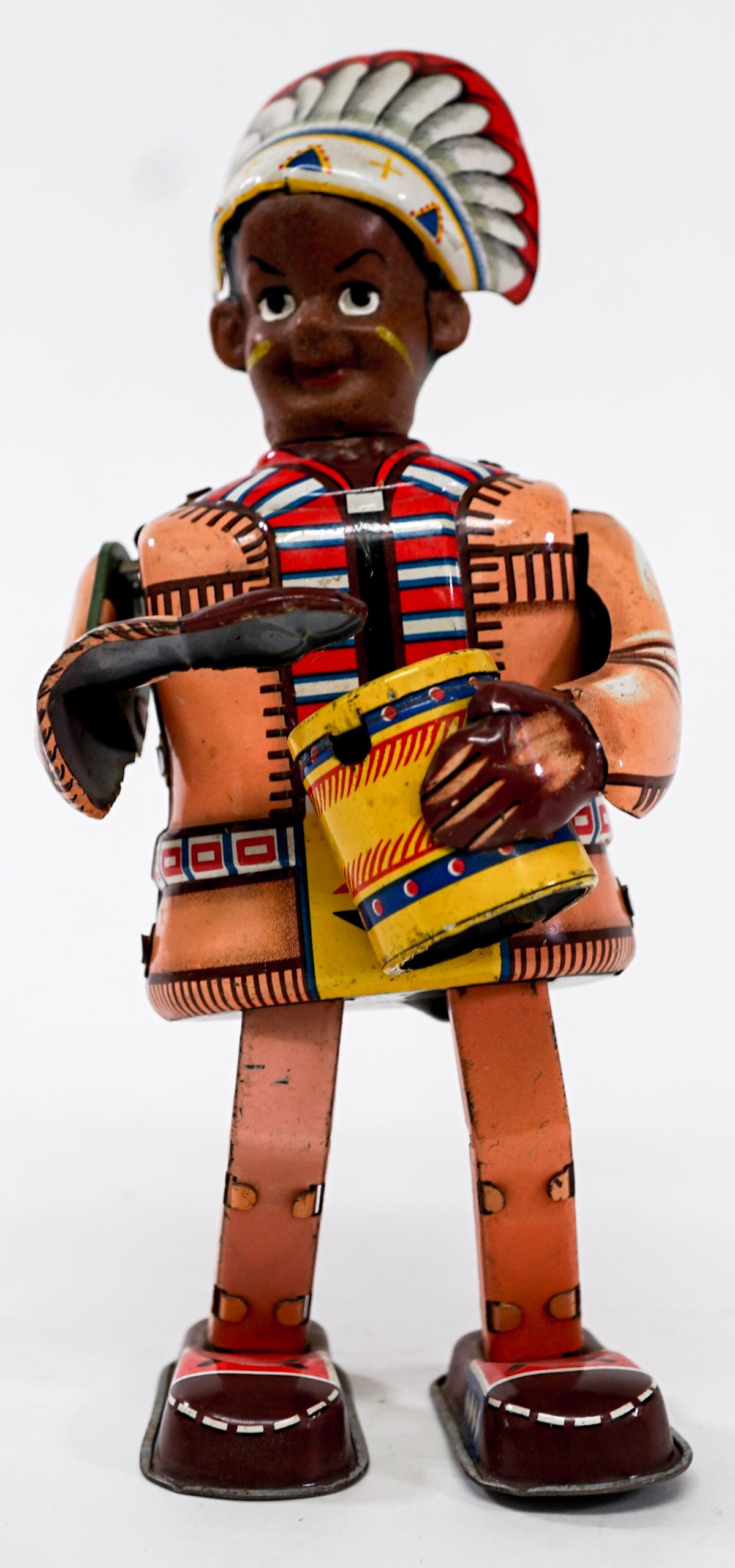 Mikuni Japan Wind Up Tin Litho {Boy Drum] (1 of 5)